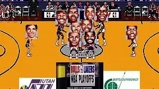 Bulls vs Lakers [Sega Genesis]-Western Conference Finals-Sonics vs Jazz-Game 2