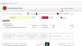 Prezentare introducere firme la monitorizare