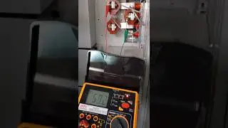 Perform Insulation Resistance Tests. Test each phase individually, #electrical #foryou #shortvideo
