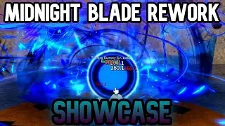 MIDNIGHT BLADE REWORK UPDATE 20 SHOWCASE | BLOX FRUITS ROBLOX