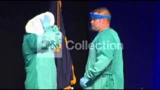 EBOLA: HEALTHCARE WORKERS ATTEND TRAINING LESSON