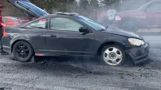 Burnroad burnouts #47!! INSANE RSX BUNOUT! CRAZY TRUCKS! MULTIPLE DONUTS! R32 SKLINE! MUCH MORE!