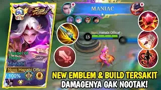 MANIAC! HANABI NEW EMBLEM FIGHTER DAMAGENYA GAK NGOTAK! BEST BUILD TERSAKIT 2026 - MLBB