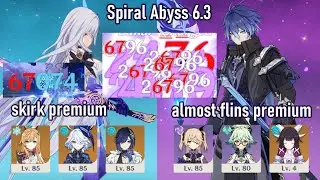 C1 Skirk Premium x C2 Flins | New 6.3 Spiral Abyss Floor 12 | Genshin Impact