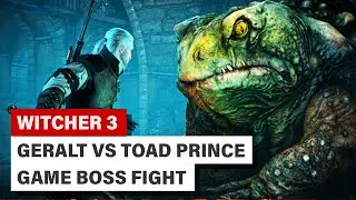 Geralt vs Toad Prince - Game Boss Fight - Witcher 3 - Apextro Gaming