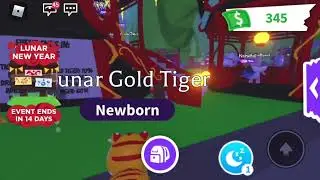 I GOT A GOLDEN TIGER FIRST TRY! Adopt Me 2022 Lunar New Year Update Part 1