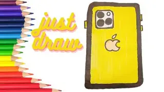 HOW TO DRAW APPLE IPHONE.