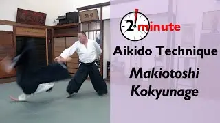 Макиотоши Кокюнагэ - 2-минутная техника Айки Додзё - #aikido #aikidocenterla #makiotoshi