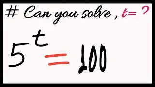 Can you solve this Entrance? |t=? |Entrance test|Maths Olympiad.