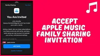 Как принять приглашение в семейную подписку Apple Music на iPhone