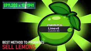 Best Method For Progressing! | EVOLUTION 60+ | SELL LEMONS (Roblox)