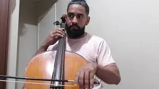Dotzauer - &Eacute;tude/Exercise n&ordm; 4 for Violoncello, on baroque cello (J&uacute;lio Freitas)