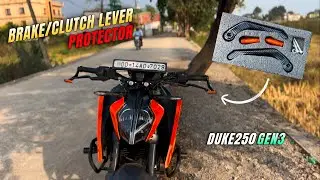 Lever Protector For Duke250 Gen 3😍 | Chicken Kabab🍗Ki Barish🤤