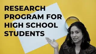 RESEARCH PROGRAM FOR HIGH SCHOOL STUDENTS