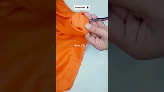 How to make hole for attech Elastic #stitching #short #easymethod