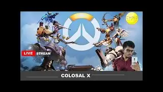 Overwatch RANK PUSHING TOWARDS DIAMOND! Let's GO! Colosal X Plays! #overwatch #overwatchlive