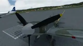 P3Dv4.4 A2A Spitfire My First Flight from Podgorica to Tivat