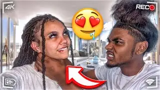 RANDOMLY GRABBING My GIRLFRIEND To See Her Reaction!! *i did not expect this*😳