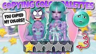 *COPYING* Pros *COLOR PALETTES* In Dress To Impress!! (Roblox)