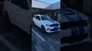 THE BEST SPEC IMO 🥶 WHITE KNUCKLE NEW HELLCAT DURANGO! #dodge #srt #hellcat #durango