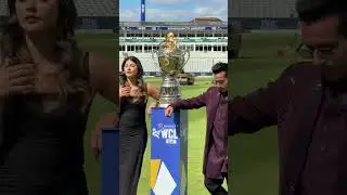 WCL Final Trophy 🏆 with Presenter Karisma and League Pwner Harset #Final #WCL2025 #PakVsSA