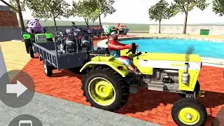 🚜 Tractor Driving Game Gameplay Hindi  Real Tractor Trolley Fun 🔥🚜 ट्रैक्टर ड्राइविंग गेम #ad3dworld