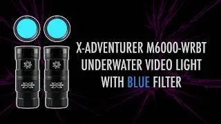 ถ่าย VDO ด้วย ไฟ X-Adventurer M6000-WRBT ที่ความลึก 36 เมตร