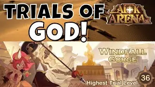 TRIALS OF GOD - WINDFALL GORGE - OCEANIC STRINGS! [AFK ARENA GUIDE]