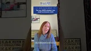 The one GDPR mistake I see small businesses make #GDPRUK #DataProtectionUK