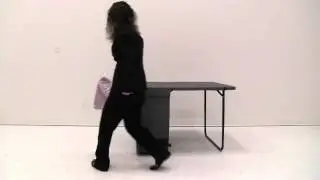 Case to Table Portable Folding Trade Show Table