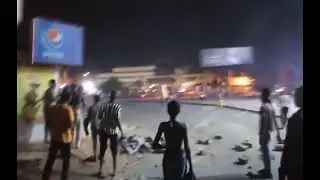 #sudancoup  forces firing tear gas heavily outside Royal Care Hospital to stop protestors