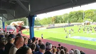 30.08.2025 New Yorker Lions Braunschweig - Einlauf Friedrich-Ebert-Stadion, Hildesheim