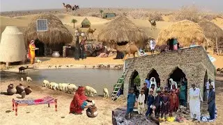 Desert Thar Beautiful Village Road Trip to Under-Construction Mosque | Pakistan Rural Life 2025 🌿✨