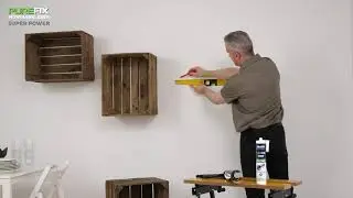 Bostik PUREFIX Montageklebstoff SUPER POWER. K&uuml;chenregal an der Wand befestigen ohne Bohren.