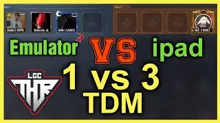#Pubgmobile #LgcThor  1 VS 3 TDM Room 🔥 | pubg mobile |