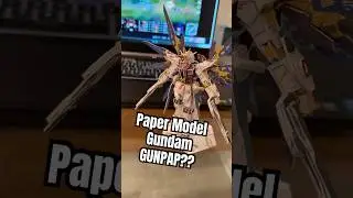 Tried this paper model kit from Japan #gundam #gunpla #modelkit #bandai