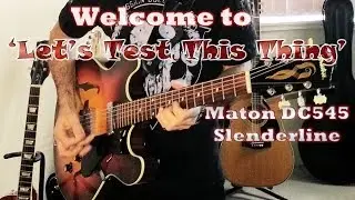 Original Vintage 1966 Maton DC 545 Slenderline Sunburst, Unleashed Tribute   How's it sound