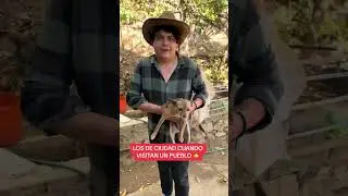 Los de ciudad cuando visitan un pueblo