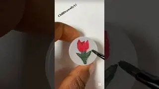DIY Flower stamp 🌷#shortsfeed #stamps #crafts #handmade #diy