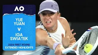 Yue Yuan v Iga Swiatek Extended Highlights | Australian Open 2026 First Round