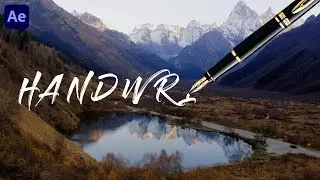 Handwritten Write-On Text Effect in Adobe After Effects 2022 Tutorial