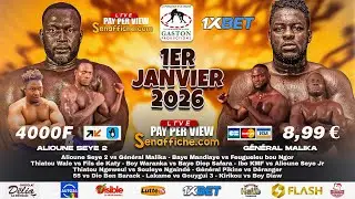 🛑Direct - Combats Alioune Sèye 2 vs Général Malika, Baye Mandiaye vs Feugueuleu Bou Ngor... Arène