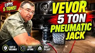 Pneumatic Jack, 5 Ton Triple Bag Air Jack lift Review! #vevor