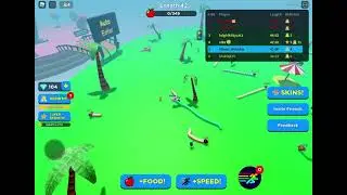 ROBLOX WORM FACE Part 3.  Choco Muncho is WORM QUEEN and has the craziest fall off the Bridge!!!