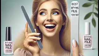 💅 BTYMS 25 Pcs 100/180 Grit Nail Files and Buffers | Best BTYMS Nail File 100180 💅