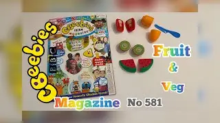 CBeebies magazine no. 581 may/2021 with fruit 🍉 & veg set🥕🥝🫑