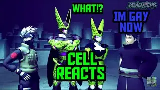WAIT HE'S GAY!?!? | CELL REACTS TO PERFECT CELL VS OBITO PT2