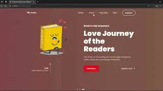 Animated Book Store Website Design | HTML, CSS, JavaScript | Source Code on GitHub