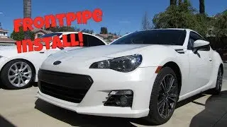 BRZ INJEN FRONTPIPE INSTALL!