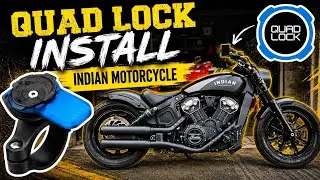 How to Install a Quad Lock Handle Bar Mobile Phone Mount | Indian Motorcycle
